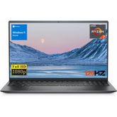 Dell Inspiron 3000 Series 3520 Laptop, 15.6" FHD Non-touch 120Hz, AMD Ryzen 7 5700U, AMD Radeon Graphics, 16GB DDR4 RAM, 1TB PCIe M.2 SSD, Wi-Fi 5, Windows 11 Home, Black